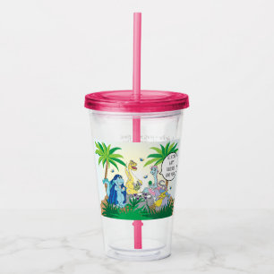 Pessach Acrylic Tumbler 16 oz Dinosaurier Seder Acryltrinkbecher