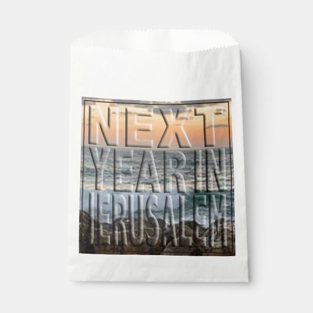 Pessach "Afikomen Time" Jerusalem Beach Gefälliget Geschenktütchen (Vorderseite)
