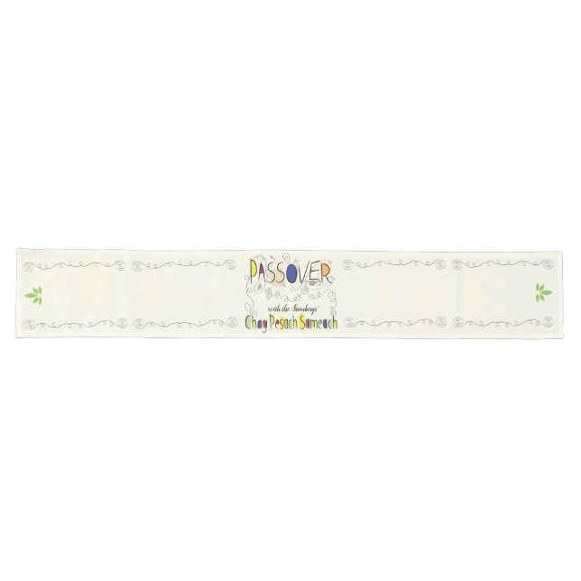 Pessach Chag Sameach groß Großer Tischläufer (Horizontal)