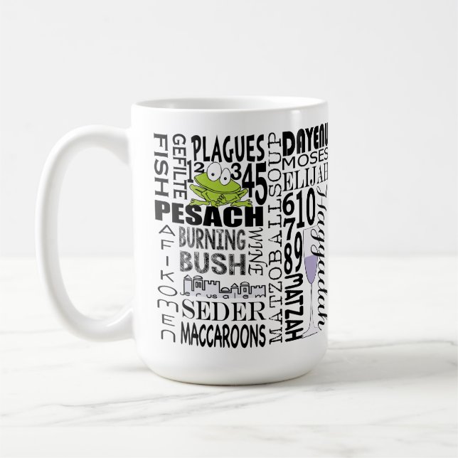 Pessach "Dayenu und mehr..." 15 Euro Kaffee Tasse (Links)