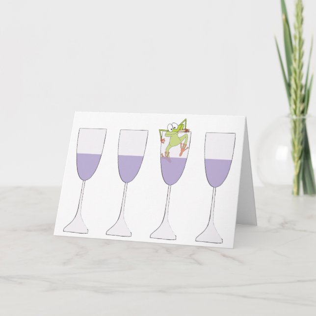 Pessach-Grußkarte "Pessach der Wein" Karte (Vorderseite)
