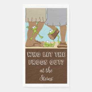 Pessach Handtuch Napkins Bcgd The Frogs Out Serviette