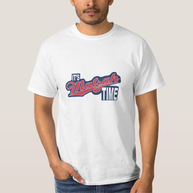 Pessach "IT'S MATZAH TIME" T - Shirt für Männer (Vorderseite)