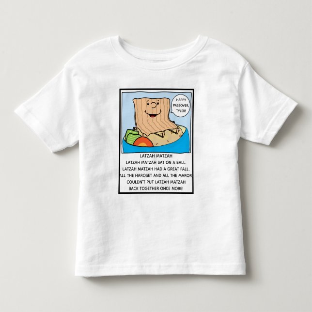 Pessach-Kleinkind Funny Seder Tower Kleinkind T-shirt (Vorderseite)