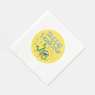 Pessach Luncheon Napkins "Hoppy Pessach" Serviette