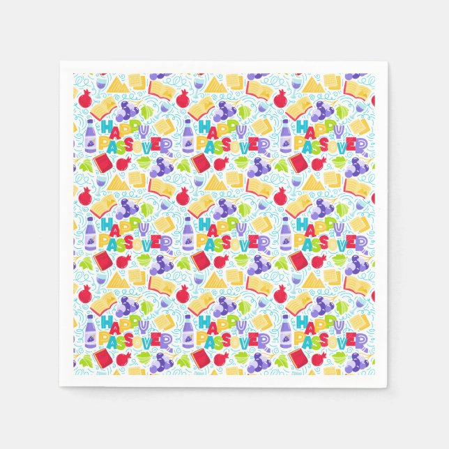 Pessach-Papier-Tischserviette Serviette (Vorderseite)