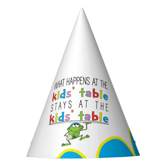 Pessach-Party-Hat-Kids-Tabelle Partyhütchen (Vorderseite)