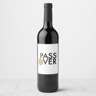 Pessach - PASS the matzah OVER - Seetransport Weinetikett