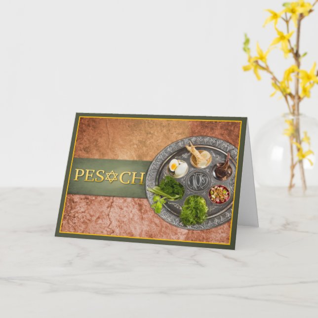 Pessach - Pesach Karte (Gelbe Blume)