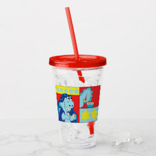 Pessach Red Acrylic Tumbler 16 oz Sedersaurus Acryltrinkbecher