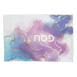 Pessach Seatercolor Gold Agate Personalisiert Kissenbezug
