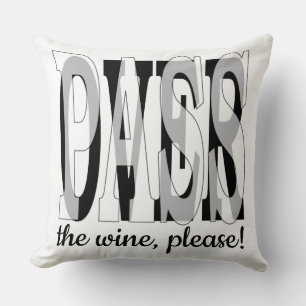 Pessach Seder 20 x 20" Kissen "Pessach der Wein"