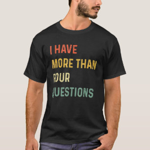 Pessach Seder ich mehr als vier Fragen T-Shirt