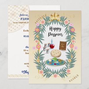 Pessach Seder Jüdischer Feiertag Einladung