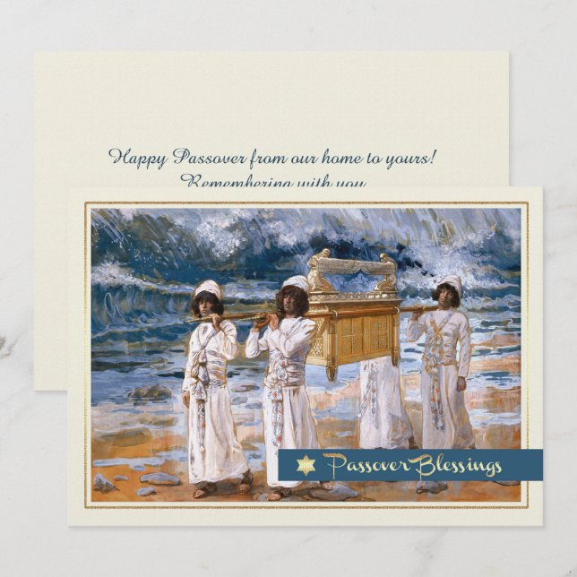 Pessach-Segnungen. Fine Art Grußkarte Karte (Vorne/Hinten)