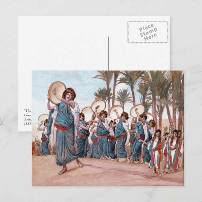 Pessach-Segnungen. Fine Art Postkarte (Vorne/Hinten)