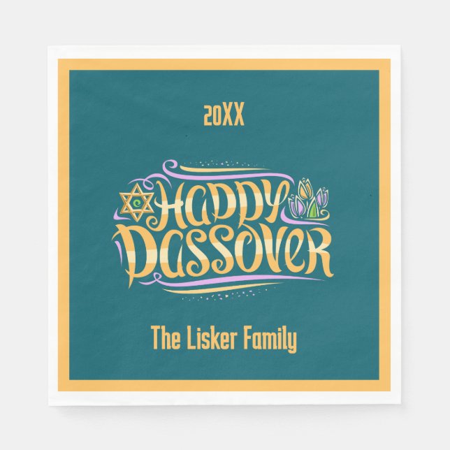 Pessach Serviette (Vorderseite)