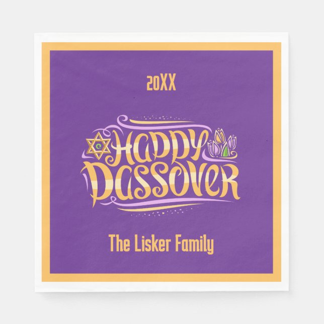 Pessach Serviette (Vorderseite)