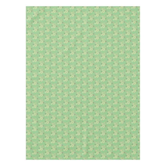 Pessach Springtime Green Star von David Tablecloth Tischdecke (Vorderseite)