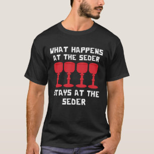 Pessach Was am Seder passiert, bleibt Matzah Wi T-Shirt
