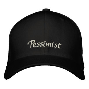 Pessimist Cap / Hat Bestickte Kappe