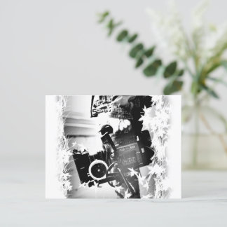 Pessoa Segurando uma câmera dslr Preta Postkarte