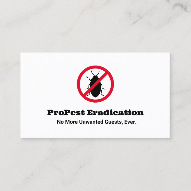 Pest Control Exterminator  Visitenkarte (Vorderseite)