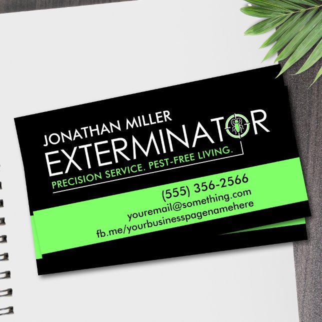 Pest Control Services - Exterminator Visitenkarte (Von Creator hochgeladen)