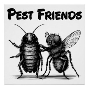 Pest Friends BESTE FREUNDIN Poster