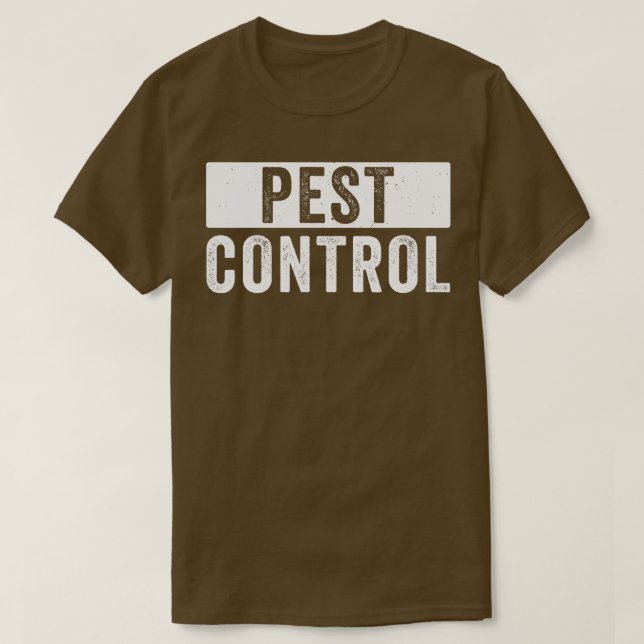 Pest Kontrolle Bug Exterminator Halloween Kostüm T-Shirt (Design vorne)