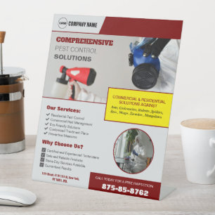 Pest Kontrolle Business Pedestzeichen Sockelschild