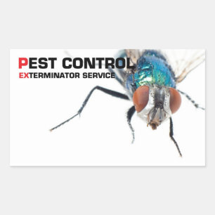 Pest-Kontrolle Rechteckiger Aufkleber