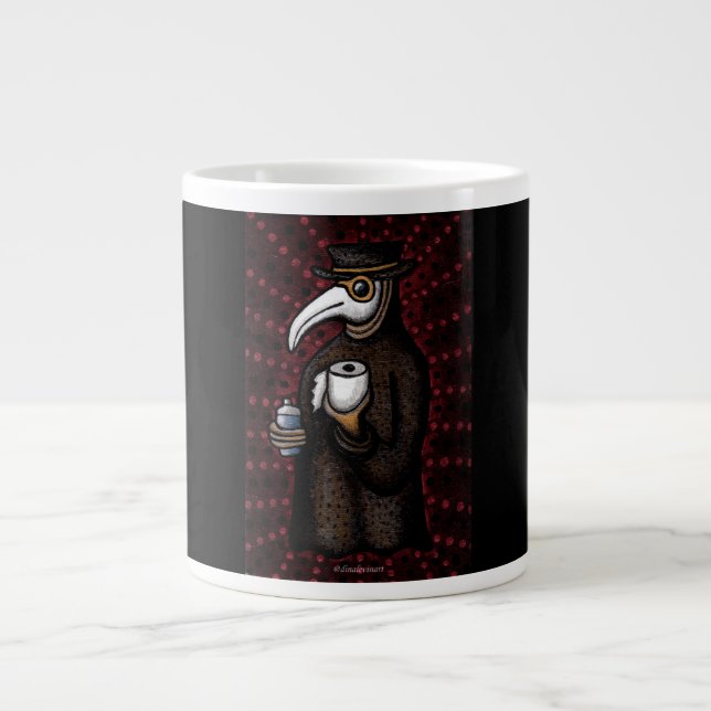 Pestärztin mit Toilettenpapier Jumbo-Tasse (Vorderseite)