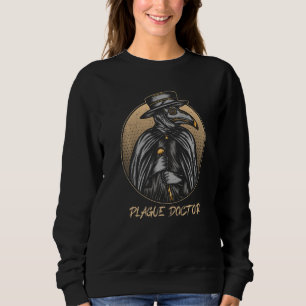 Pestärztin, Vintage Medievel Beak Mask 3 Sweatshirt