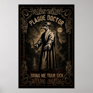 Pestdoktor – Bringt mir eure kranken Halloween-Dek Poster