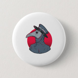 Pestdoktor-Geschenk für unheimlichen Gothic-Kunstl Button