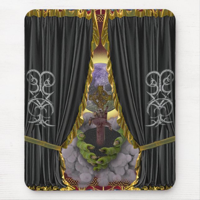 Pestliche Grimoires von Nekromancy & Curses III Mousepad (Vorne)