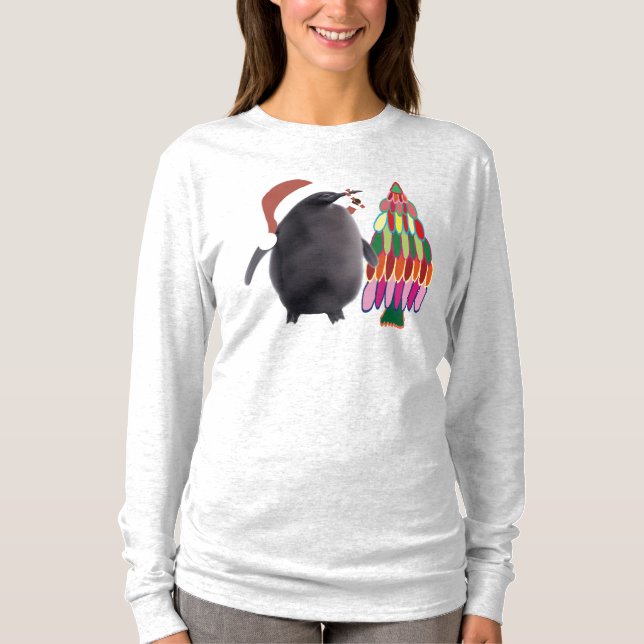 Pesto Penguin Christmas #5 T-Shirt (Vorderseite)