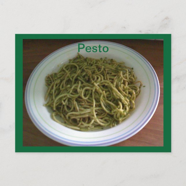 Pesto Rezept Postkarten (Vorderseite)