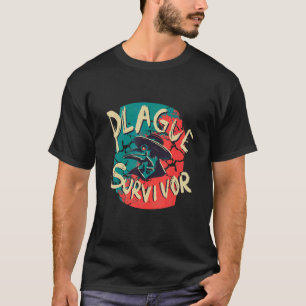 Pestüberlebender Pestdoktor Mittelalterlich Grus T-Shirt
