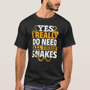 Pet Animal Reptile Keeper Schlange Schlange T-Shirt