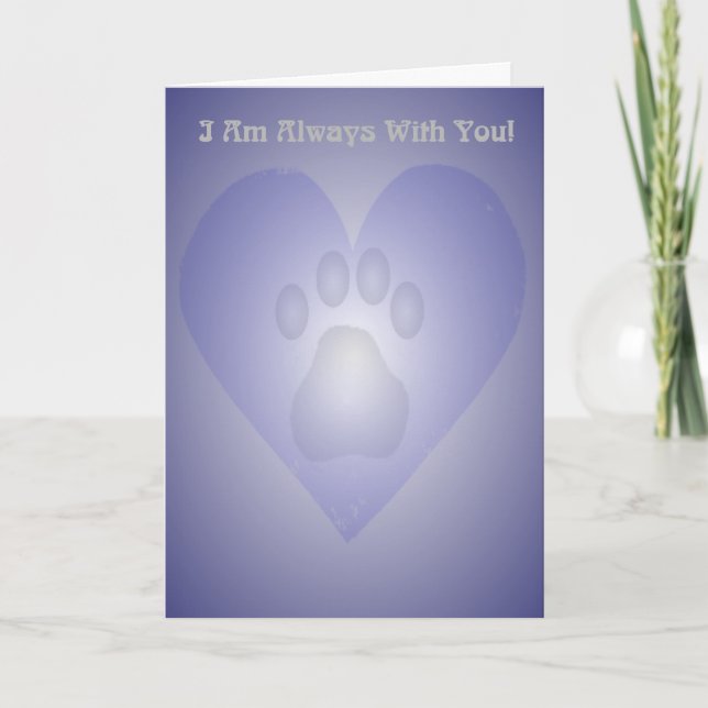 Pet Bereavement Card Karte (Vorderseite)