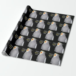 Pet Bird Cockatiel Foto Happy BIRDth Day Birthday Geschenkpapier