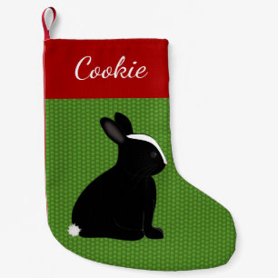 Pet Black Rabbit Personalisiert Weihnachten Kleiner Weihnachtsstrumpf