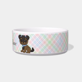 Pet Blue Yorkie Dog Wasserschüssel oder Food Disc Napf