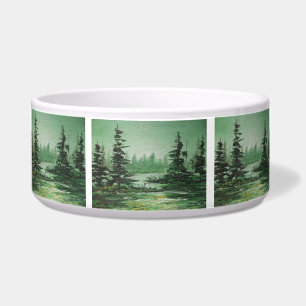 Pet Bowl Ann Hayes Painting Green Forest Napf
