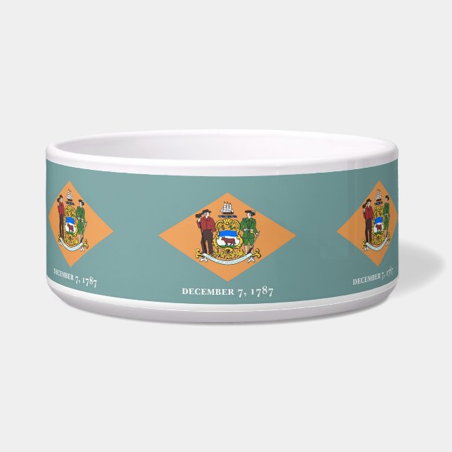 Pet Bowl, Delaware, State Flag Napf (Vorderseite)