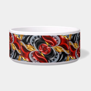 Pet Bowl mit deutschem farbigen Abstraktdesign Napf