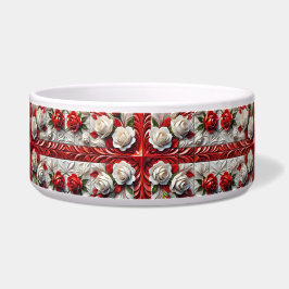 Pet Bowl mit englischer Rose Design Napf