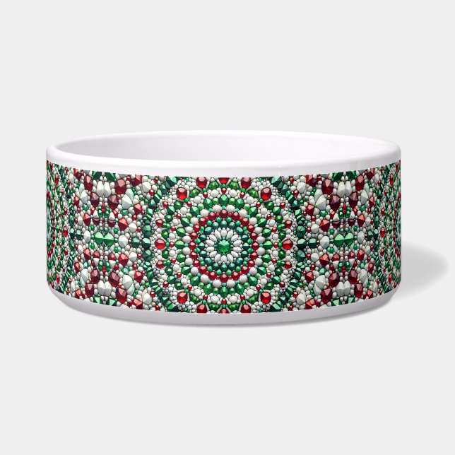 Pet Bowl mit italienischer Farbe Abstraktes Design Napf (Vorderseite)